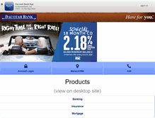 Tablet Screenshot of dacotahbank.com